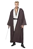 YANVS Jedi Kostüm Herren Obi Wan Kenobi Kostüm Halloween Cosplay Ritter Kostüm Erwachsene