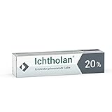 Ichtholan® 20% - entzündungshemmende, antibakterielle Zugsalbe, bei eitrigen Hautentzündungen wie z.B. Nagelbettentzündungen, (Rasier-) Pickeln, 15 g