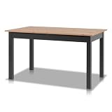 smart Esstisch 70x120 cm Asteiche, Küchentisch ausziehbar bis 160 cm, Esszimmertisch aus Holzwerkstoff inkl. erweiterbare Auszugsplatte, moderner Tisch für bis zu 8