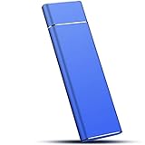 MoonshineStillPro Externe Festplatte, 2 TB, tragbare Festplatte, hohe Geschwindigkeit und hohe Kapazität, für Mac Desktop Laptop PC, ONHDD0030 (2 TB, blau)