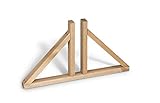 WEIDENPROFI Holz Standfuß für Raumteiler, Aufsteller für Paravent Modell ELEGANT, Einschub für 3 cm Rahmen