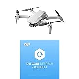 DJI Mini 2 - Ultraleichter und faltbarer Drohnen-Quadkopter, 3-Achsen-Gimbal mit 4K-Kamer + Mini 2 Care Refresh (1 Jahr)