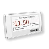 Mungowu Epaper Elektronische Preisschild-Displaykarte, 7,4 cm, Bluetooth-Version mit Betriebssoftware