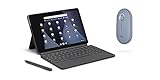 Lenovo IdeaPad Duet Chromebook (10,1 Zoll, 1920x1200, Full HD, WideView, Touch) Tablet-PC (Octa-Core, 4GB RAM, 64GB eMCP, WLAN, ChromeOS) blau-grau +Logitech M350 Pebble Kabellose Mau, Blau