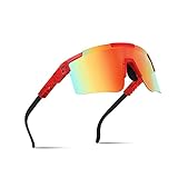 MARIDA Polarisierte Sonnenbrille für Männer und Frauen, UV400-Schutz-Sportsonnenbrille mit verstellbarem Bügel, übergroße echte Beschichtungslinse