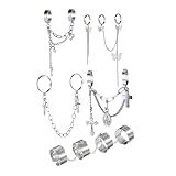 LIFKOME 5 Sätze Einteilige Ringe für Frauen Ringe für Frauen Ringe für Armbänder weihnachten gastgeschenke weihnachten Kettenblätter Ringe mit Ketten Legierung S
