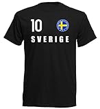 Nation Schweden T-Shirt Trikot Wappen FH 10 SC (L)