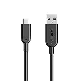 Anker Powerline II USB-C auf USB 3.1 Gen2 Kabel (91 cm), USB-IF zertifiziert für Samsung Galaxy Note 8, S8, S8+, S9, S10, iPad Pro 2018, MacBook, Sony XZ, LG V20 G5 G6, HTC 10, Xia. omi 5 und M. Erz