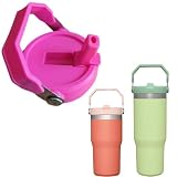Ersatz-Trinkhalm-Deckel, 850 ml, passend für Stanley 590 ml, 850 ml Iceflow Flip Tumbler (Rose, 50 bis 850 ml)