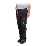 REIS Herren foreco-t_sbp Work Utility Pants, Stahl Blau-schwarz-orange, 46 EU