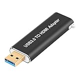 USB 3.0 auf HDMI Adapter USB 3.0 auf HDMI für HDTV/Monitore/Projektoren 1080P USB 3.0 auf HDMI Audio Konverter kompatibel mit Windows 10/8/8.1/7