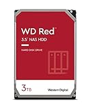 WD Red interne NAS-Festplatte 3 TB (3,5 Zoll, NAS Festplatte, 5400 U/min, SATA 6 Gbit/s, NASware-Technologie, 256 MB Cache)