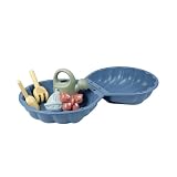 Smoby Life 850210 Mini-Sandkasten mit doppelter Füllung – Gießkanne – Schaufel + Rechen – Spiel Strand – recycelter Kunststoff – ab 18 M