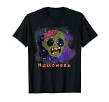 Zombie-Maske für Halloween-Party, buntes Design T-Shirt