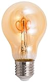 McShine - LED Filament Leuchtmittel Glühlampe | RETRO | E27, 2W, 160 lm, warmweiß, 2200K, goldenes Glas