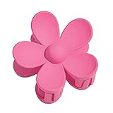 Large Daisy Claw Clips, Cute Hair Clips for Girls Hot Summer Hair Accessories for Women, Strong Hold Hair Clamps for Thin and Thick Hair, Pink