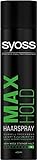 SYOSS Haarspray MAX HOLD starker Halt für 48 Stunden, 6er Pack (6 x 400ml)