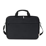 base xx Laptop Tasche Toploader 15 Zoll – 17.3 Zoll – wasserabweisende Notebook-Umhängetasche mit Tragegriff, abnehmbarer Schultertragegurt, Metallreißverschluss, zusätzliches Außenfach, schwarz
