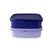 Tupperware Clevere Pause Lunchbox Set (2) 550 ml Blau + 550 ml Flieder (inkl. Hängelöffel)