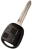 Liamgate Ersatz Schlüssel mit Rohling geeignet für Toyota Yaris Schlüssel mit 2 Tasten