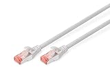DIGITUS LAN Kabel Cat 6 - 1,5m - RJ45 Netzwerkkabel - S/FTP Geschirmt - Kompatibel zu Cat 6A & Cat 7 - G