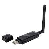 Wireless NetCard AR9271 USB WLAN Adapter mit Abnehmbarer 2DBI Antenne für TV Computer, Stabiler und Schneller Internetzugang