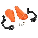 AFJL Motorrad Windabweiser Motorrad-Kunststoff-Griff-Bar-Bürste Handwachen Schutzschutz Für Yamaha Für Honda (Color : Orange)