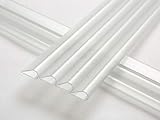 Naimorui 30 Stück Befestigungsclips Klemmschienen für PVC Sichtschutzfolie Sichtschutzstreifen - 30 Stück/Pack, Transparent