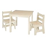 WOLTU 3tlg. Kindersitzgruppe Kindertisch mit 2 Stühle Sitzgruppe für Kinder Vorschüler Kindermöbel, SG001