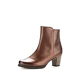 Gabor Damen Ankle Boots, Frauen Stiefeletten,Moderate Mehrweite (G),uebergangsschuhe,uebergangsstiefel,Stiefel,Cognac/EF (Micro),42 EU / 8 UK