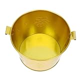 Gogogmee Fass Brennkäfig Für Papier Verbrennungsanlage Camping-mülleimer Garten Feuerstelle Brennende Schale Goldener Barren Gaskamin Brenner Rostfreier S