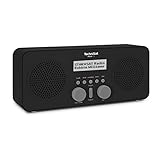 TechniSat VIOLA 2 S - tragbares DAB Radio (DAB+, UKW, Wecker, Stereo Lautsprecher, Kopfhöreranschluss, Aux-In, zweizeiliges Display, Tastensteuerung, 4 Watt RMS) schwarz
