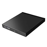 YIYIO USB 3.0 Externes Optisches CD/DVD Laufwerk CD/DVD Abspieler DVD Brenner mit USB 3.0 AnschlüSsen Karten Leser für PC Laptop