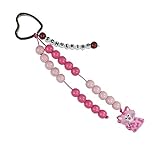 Pracht Creatives Hobby 5935-12151 Rechenkette zum Selbstgestalten, mit Schlüsselanhänger, Schulkind rosa-pink, Bastelset mit 20 Rechenperlen, als Geschenk zur Einschulung, für die Zuckertüte
