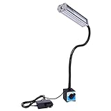 Magnetische LED Arbeitsleuchte Maschinenlampe mit Magnetfuß Magnetische LED Drehmaschine Lampe 10W Flexibel Wasserdicht Arm Licht mit Magnetic Base für Handwerk, CNC, Werkbank