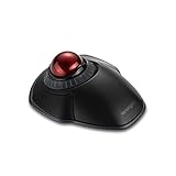Kensington Orbit kabelloser Trackball mit Scrollring, professionelle Maus mit Bluetooth, (2,4 GHz kabellos), optisches Tracking & AES-Verschlüsselung, Links- oder Rechtshänder, Schwarz/Rot, K70992WW