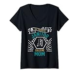 Damen Funny My Favorite Janitor Call Me Mom Cleaning Janitor T-Shirt mit V-Ausschnitt