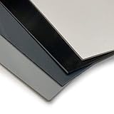 BUNDLE SET Hart PVC Kunststoffplatte - 2000x1000mm - Kunststoffplatten weiß schwarz grau - 1mm/2mm Hartplatte PVC Kunststoff Platte (2000x1000x1mm, hellgrau, 1)