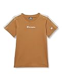 Champion Jungen Legacy American Tape B-S-s Crewneck T-Shirt, Hellbraun, 7-8 Jahre