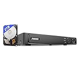 ANNKE 4K PoE 8CH NVR,PoE Network Video Rekorder mit 2TB Festplatte, H.265+ Kompression Videoüberwachung für 8MP/5MP/4MP/1080p HD IP Kamera, unterstützt Alarm-Push, Mehrfach-Login-Schutz
