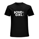 Bond Girl British Spy James Film Sidekick Love Interest T-Shirt Graphic Printed Tee Shirt Mens Black Shirt L