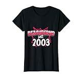 Damen Bezaubernd Seit 2003 süßes Jahrgang Motiv zum 18. Geburtstag T-Shirt