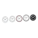 GREENADSCAPE Runde Stille Wanduhr Modernes Design Batteriebetriebene Quarz Uhr Für Wohnzimmer Schlafzimmer Und Küche Mit Weißem Ziffernblatt Modell 3007 4