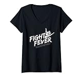 Damen Fight Fever Gym Kampfsportzentrum Bruchsal 76646 Sport T-Shirt mit V-Ausschnitt