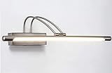 Waqihreu LED-Badezimmer-Spiegelleuchte, Badezimmer-Eitelkeitsleuchten, industrielle Badezimmer-Wandleuchte für Badezimmer-Schminkspiegelschränke Schminktisch, Bogenarm, warmes Licht-75cm