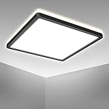 B.K.Licht 18 Watt LED Panel I 293x293x28mm I Ultra Flach I Indirektes Licht I neutralweiße Lichtfarbe I 2.400lm I LED Deckenleuchte I Deckenlampe