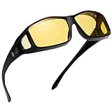 Dollger Nachtsichtbrille Damen Herren Leichter Komfortabler Radsportbrillen UV Schutz Sonnenbrillen, Anti Glanz HD Polarisierte Gläser