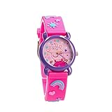 Pret Vadobag Peppa Pig Analoge Armbanduhr für Kinder, Rosa / Violett