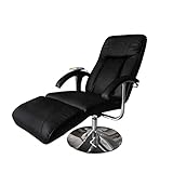 vidaXL Massagesessel Massage Heizung Schwarz Relaxsessel Fernsehsessel Sessel