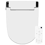 VOVO VB-6100SR Electronic Smart Bidet Toilet Seat, Oblong, Self-Cleaning Nozzle, Solid Steel, Night Light, Deodorisation, Environmentally Friendly Energy Saving, Heated Seat, Made in Korea